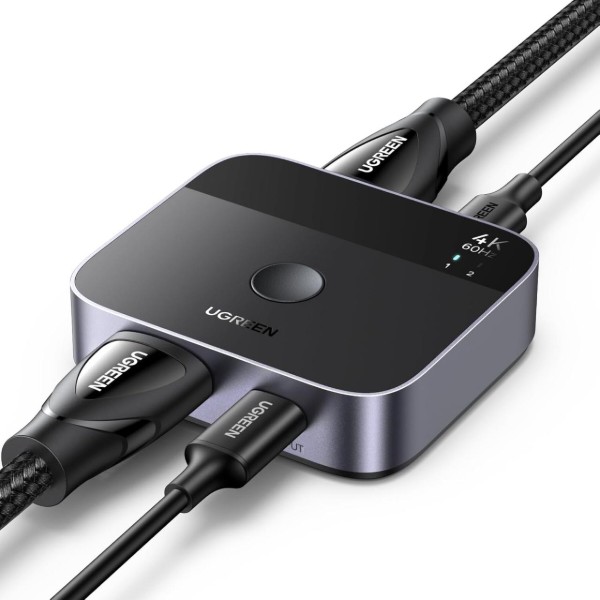 Фото - Док-станция UGREEN AW503 USB-C+HDMI Switch 2в1 Black (55452)
